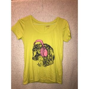 Hedgehog with headphones T-shirt